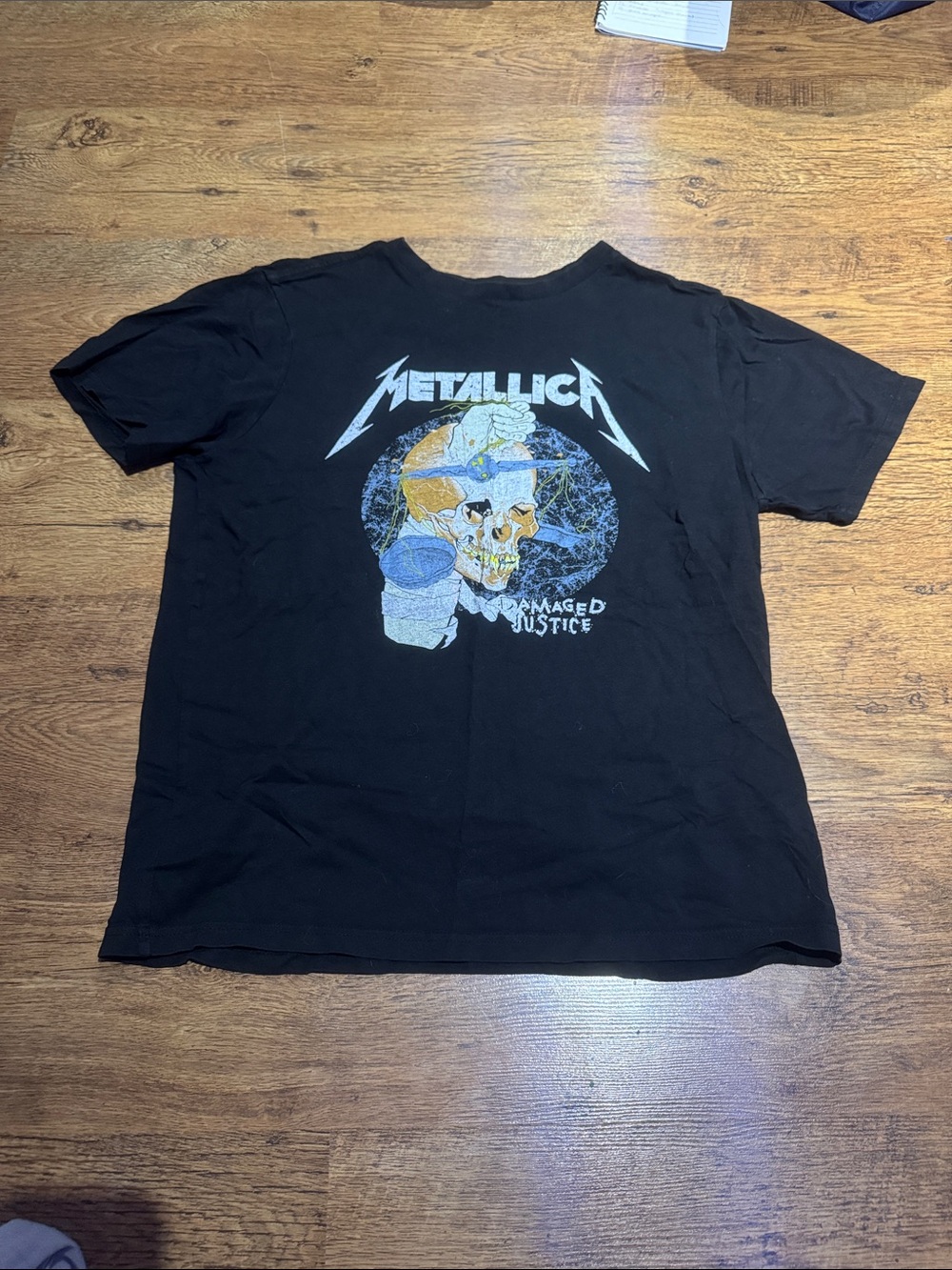 Black Metallica ‘Damaged Justice' Short-Sleeve Graphic Tee